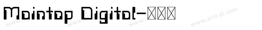 Maintop Digital字体转换